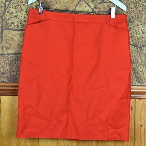 Chaus Red Skirt size 12